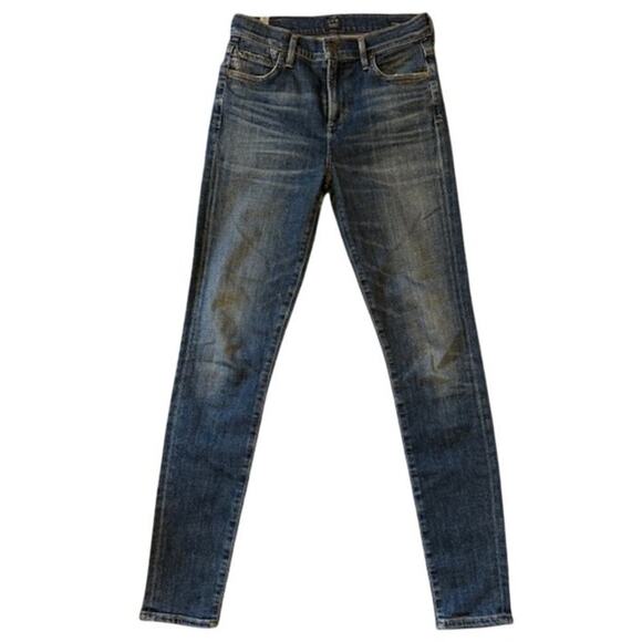 Citizens Of Humanity Denim - Citizens of Humanity Rocket High Waist 5-Pocket Skinny Jeans in Rival Blue Sz 25
